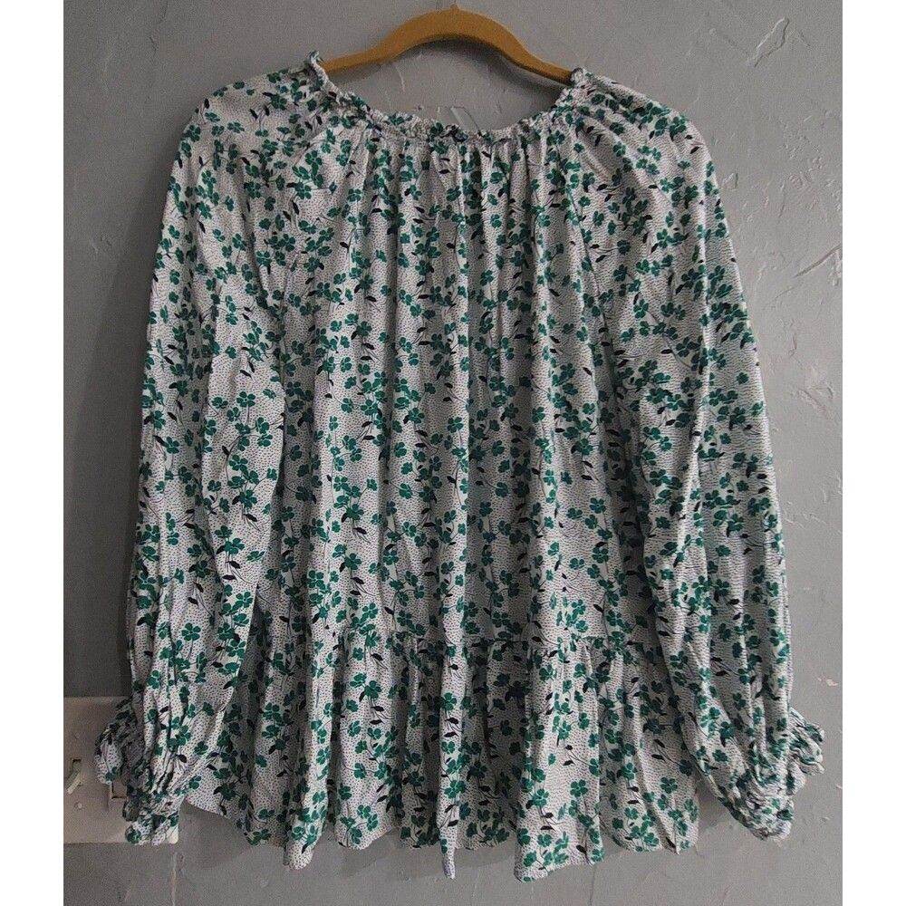Loft Tops Blouse Women's L, 100% Rayón, 20 Inch Of Armp To Armp - Picture 6 of 11